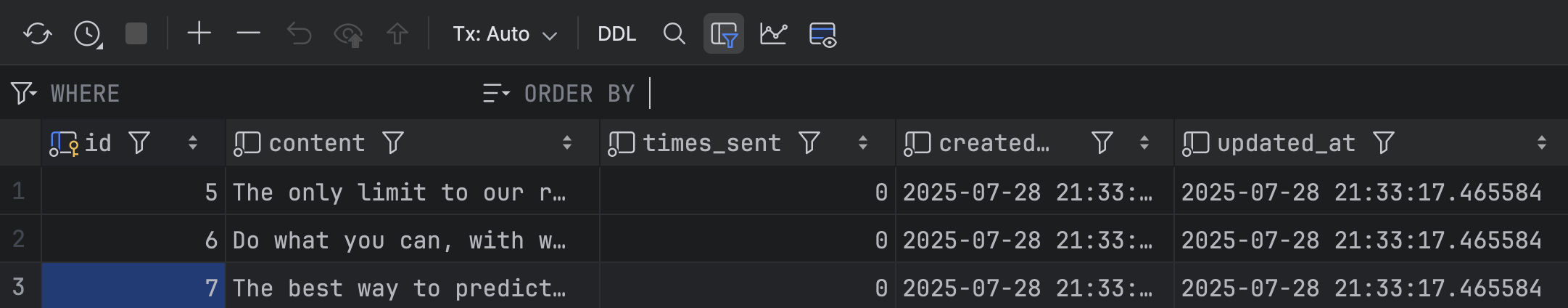 Database Seeded